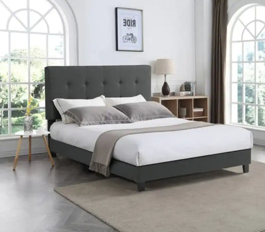 Cabo Queen Bed - Dark Grey