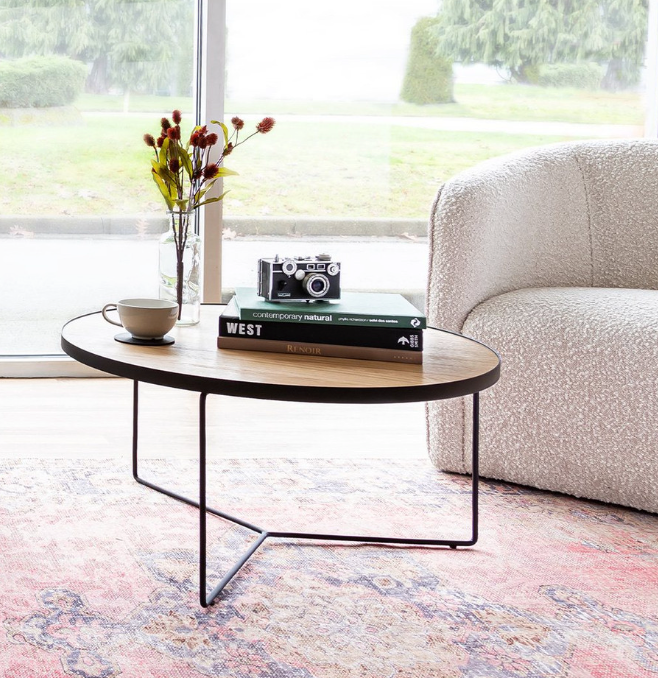 Round Oak Coffee Table